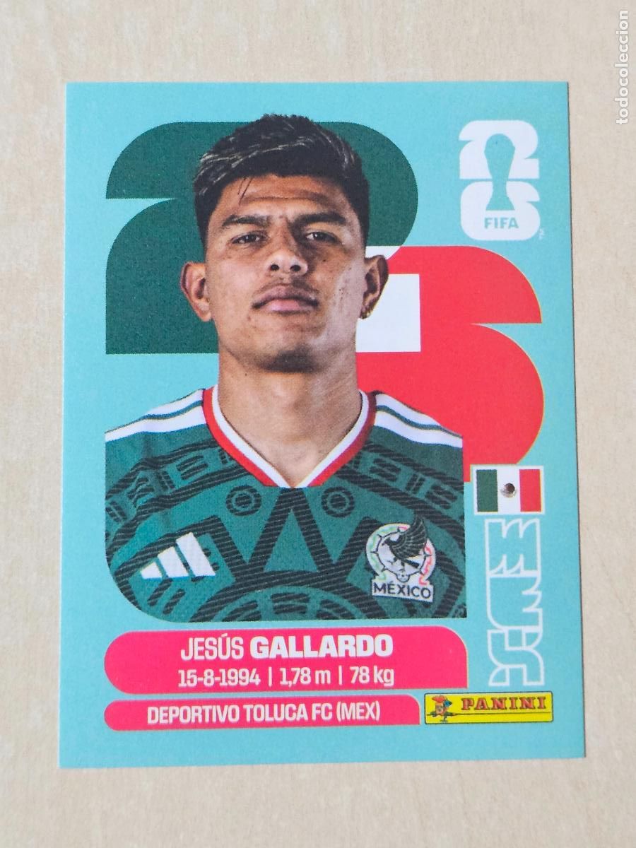 Football Stickers: CROMO N&ordm; MEX6 MEX 6 - JESUS GALLARDO MEXICO - MUNDIAL FIFA WORLD CUP 2026 STICKER PANINI SIN PEGAR