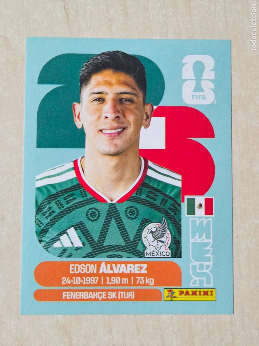 Football Stickers: CROMO N&ordm; MEX10 MEX 10 - EDSON ALVAREZ MEXICO - MUNDIAL FIFA WORLD CUP 2026 STICKER PANINI SIN PEGAR