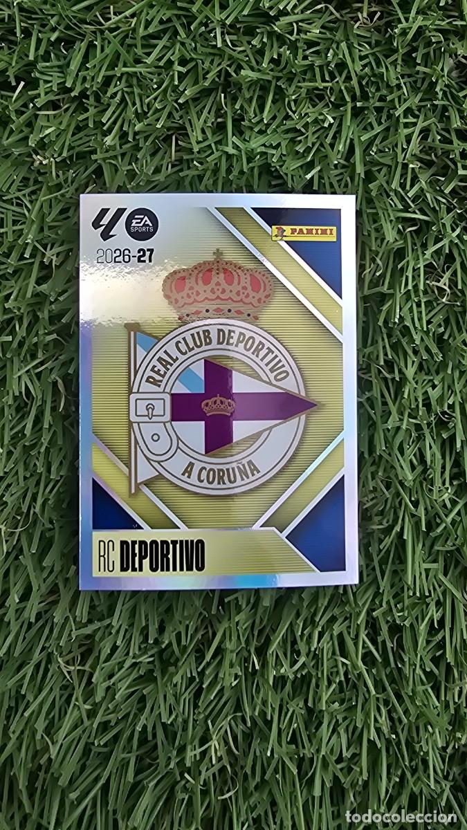 Football Stickers: ESCUDO 1 DEPORTIVO LIGA ESTE 2026 2027 26 27 PANINI LALIGA EA SPORTS