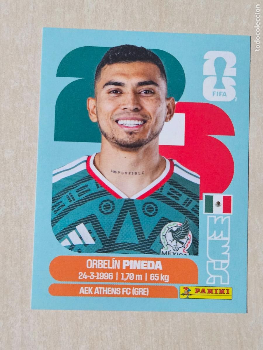Football Stickers: CROMO N&ordm; MEX11 MEX 11 - ORBELIN PINEDA MEXICO - MUNDIAL FIFA WORLD CUP 2026 STICKER PANINI SIN PEGAR