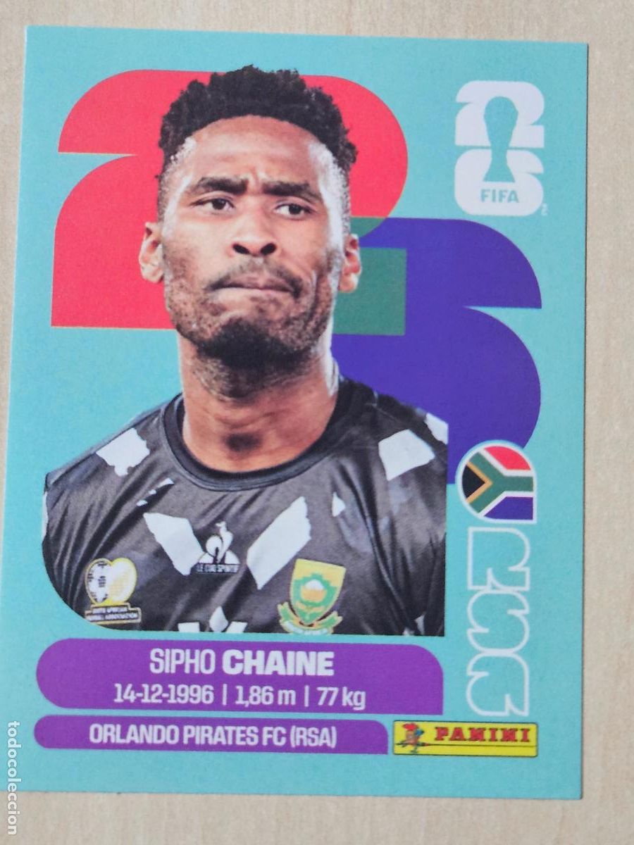 Fu&szlig;ball-Sticker: CROMO RSA3 RSA 3 - SIPHO CHAINE SUDAFRICA - MUNDIAL FIFA WORLD CUP 2026 STICKER PANINI SIN PEGAR