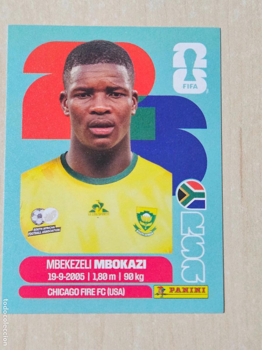 Fu&szlig;ball-Sticker: CROMO RSA6 RSA 6 - MBOKAZI SUDAFRICA - MUNDIAL FIFA WORLD CUP 2026 STICKER PANINI SIN PEGAR