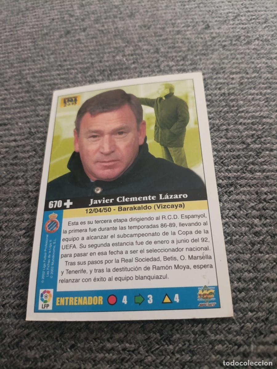 Cromos de f&uacute;tbol: Clemente Espa&ntilde;ol mundicromo 2003 - Foto 2