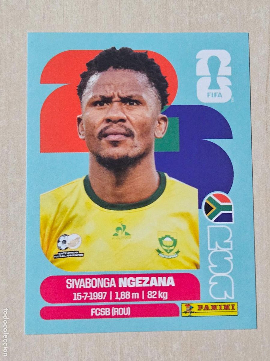 Fu&szlig;ball-Sticker: CROMO RSA8 RSA 8 - NGEZANA SUDAFRICA - MUNDIAL FIFA WORLD CUP 2026 STICKER PANINI SIN PEGAR