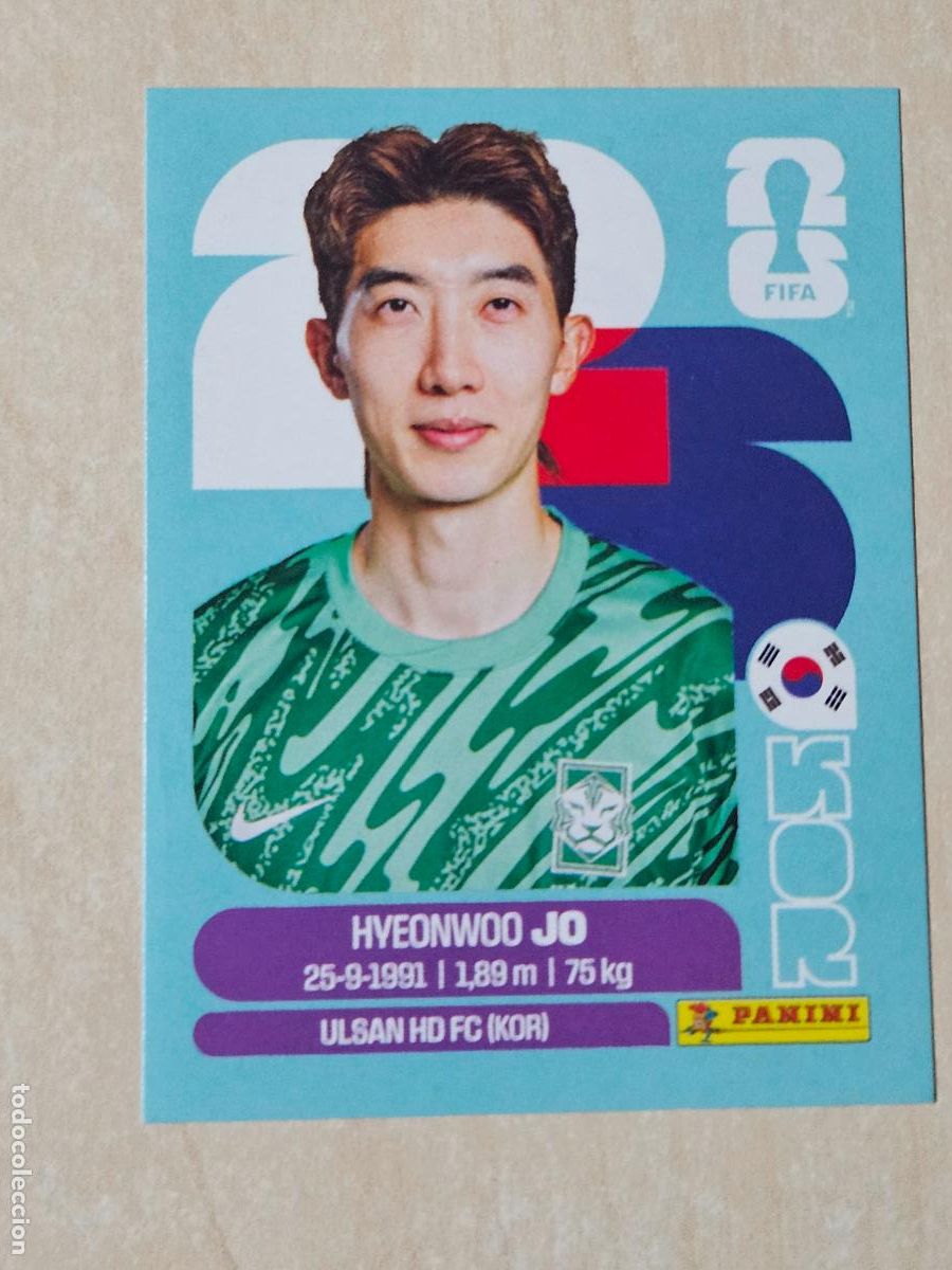 Fu&szlig;ball-Sticker: CROMO KOR2 KOR 2 - HYEONWOO JO KOREA - MUNDIAL FIFA WORLD CUP 2026 STICKER PANINI SIN PEGAR