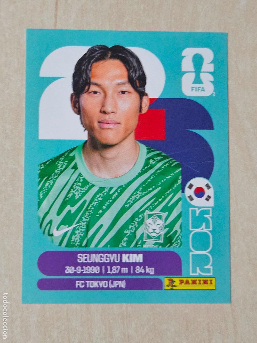 Fu&szlig;ball-Sticker: CROMO KOR3 KOR 3 - SEUNGGYU KIM KOREA - MUNDIAL FIFA WORLD CUP 2026 STICKER PANINI SIN PEGAR
