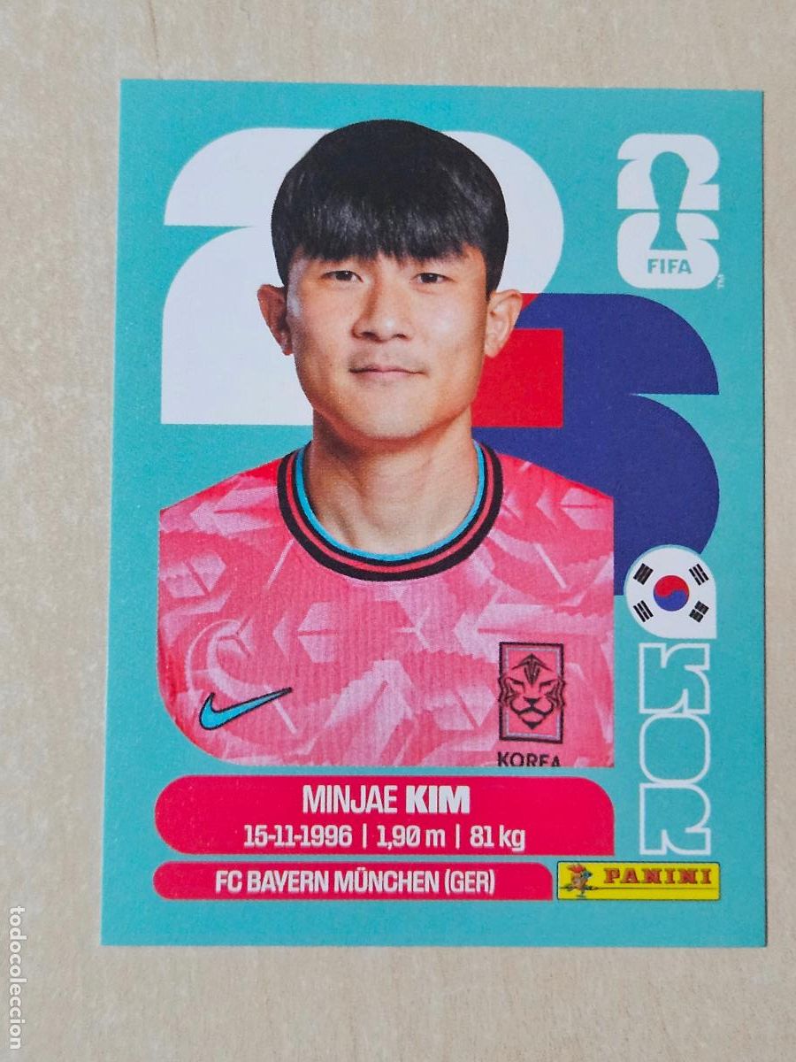 Fu&szlig;ball-Sticker: CROMO KOR4 KOR 4 - MINJAE KIM KOREA - MUNDIAL FIFA WORLD CUP 2026 STICKER PANINI SIN PEGAR