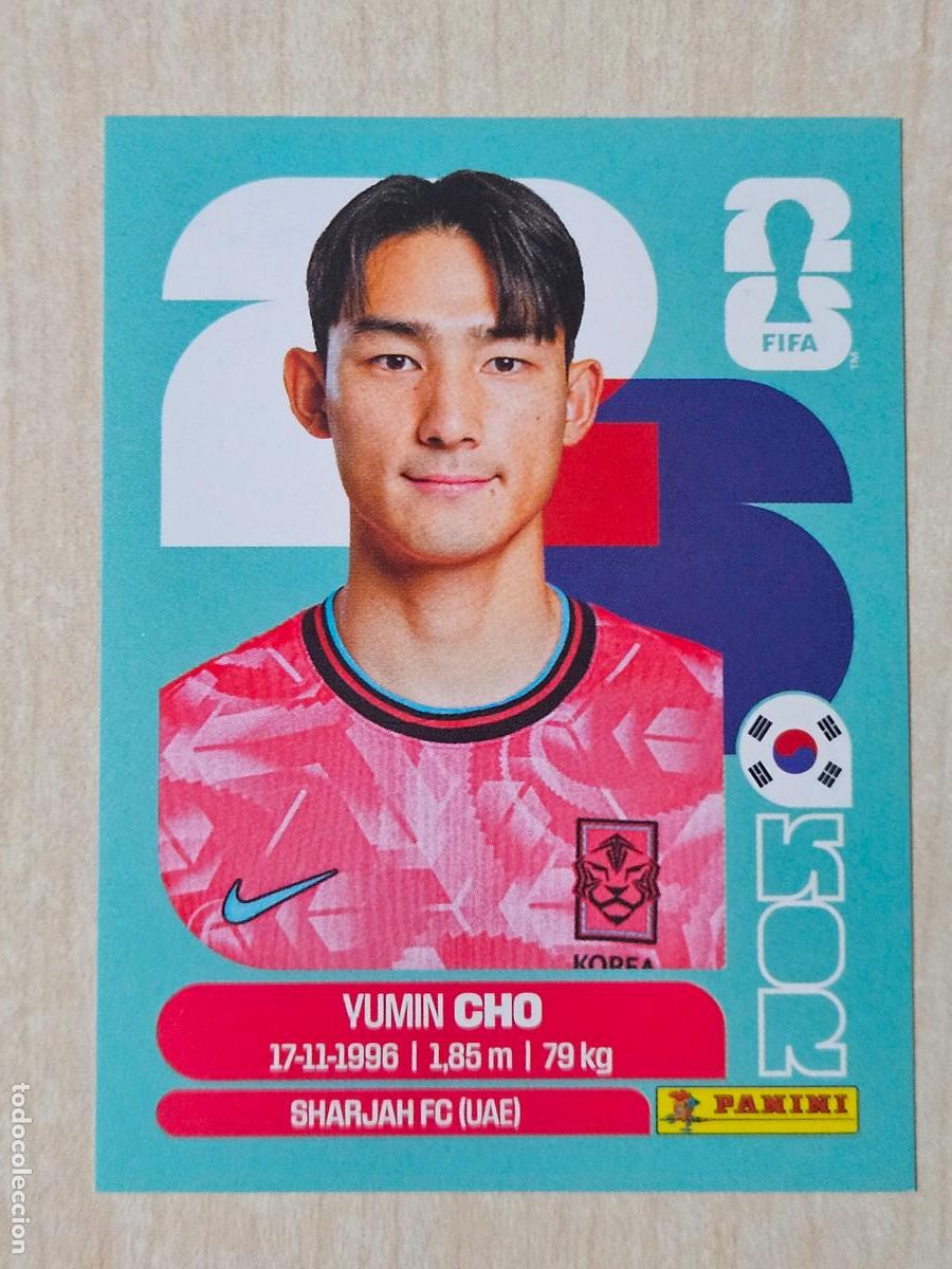Cromos de f&uacute;tbol: CROMO KOR5 KOR 5 - YUMIN CHO KOREA - MUNDIAL FIFA WORLD CUP 2026 STICKER PANINI SIN PEGAR