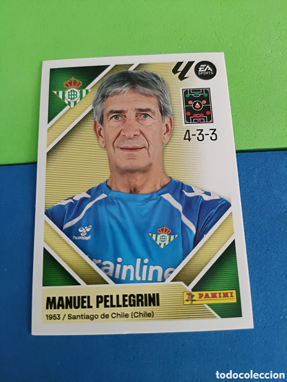 Cromos de f&uacute;tbol: Panini cromos stickers Liga este 2026 2027 26 27 - Betis 2 Entrenador Pellegrini