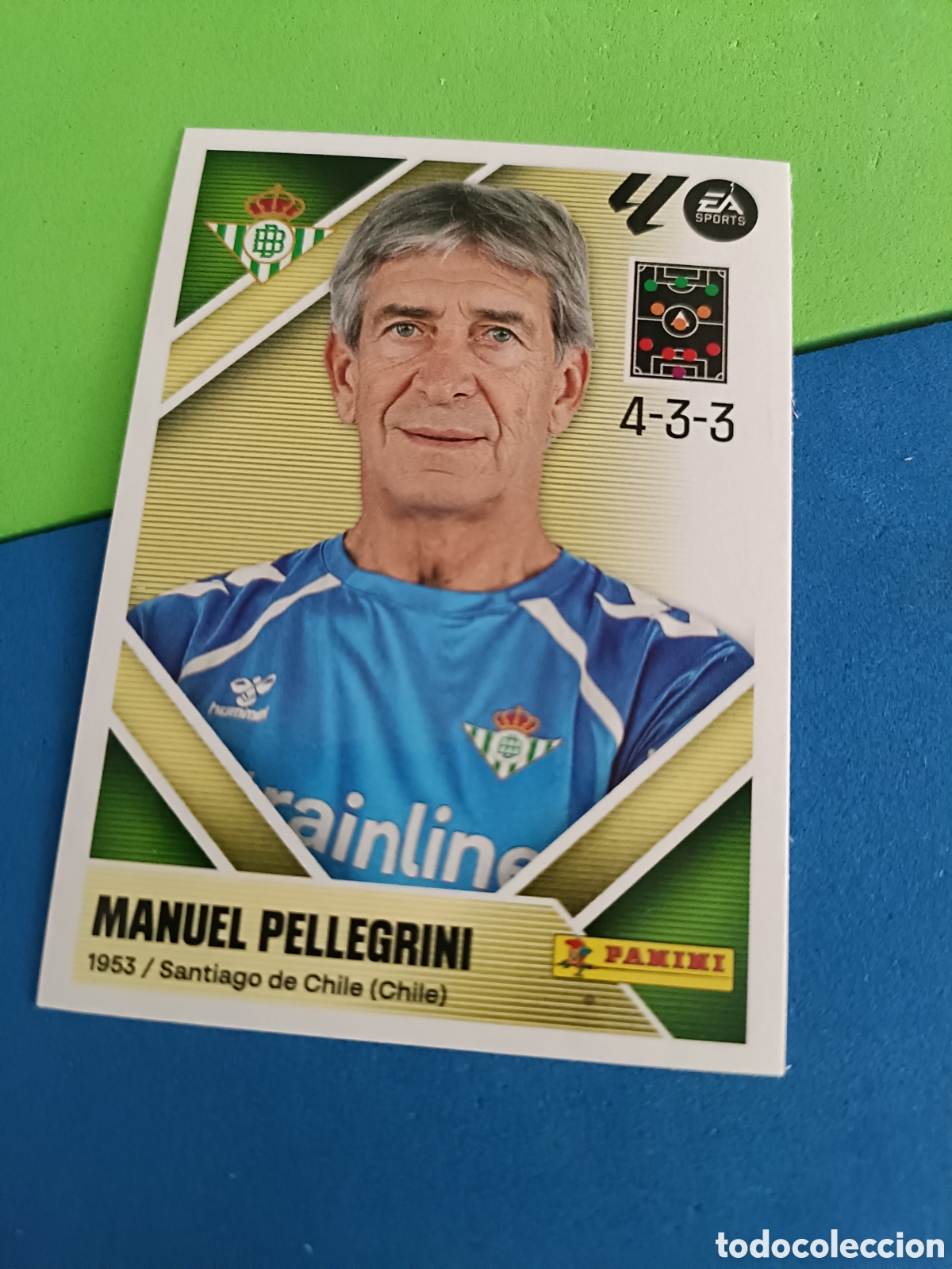 Cromos de f&uacute;tbol: Panini cromos stickers Liga este 2026 2027 26 27 - Betis 2 Entrenador Pellegrini