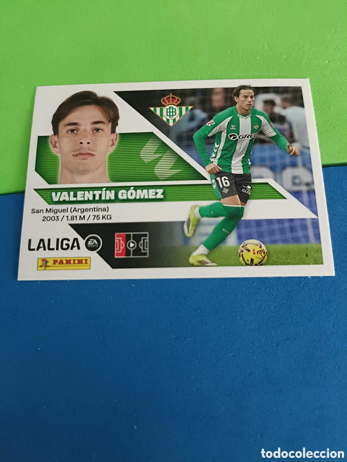 Cromos de f&uacute;tbol: Panini cromos stickers Liga este 2026 2027 26 27 - Betis 9 Valent&iacute;n G&oacute;mez