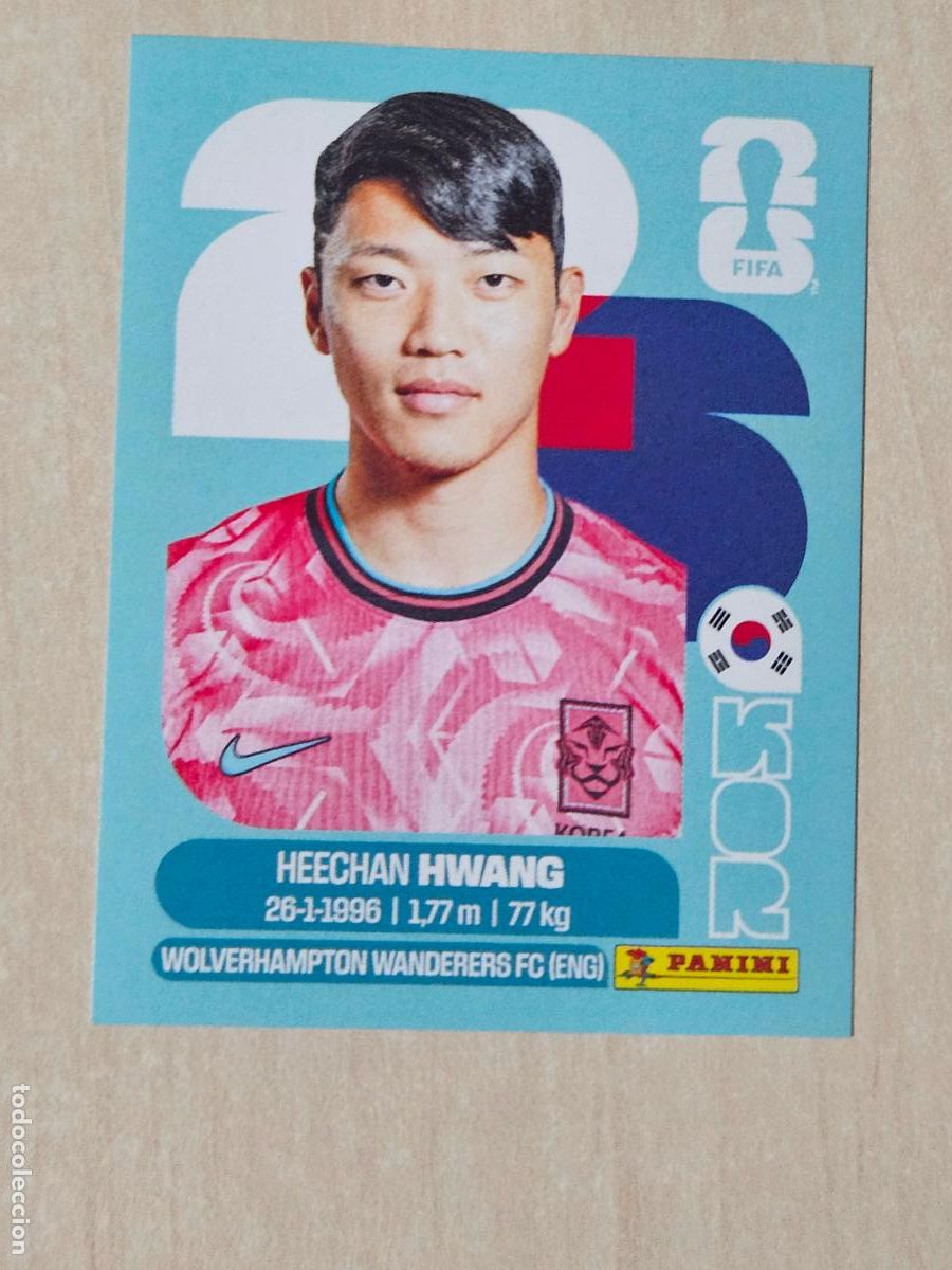 Cromos de f&uacute;tbol: CROMO KOR19 KOR 19 - HEECHAN HWANG KOREA - MUNDIAL FIFA WORLD CUP 2026 STICKER PANINI SIN PEGAR