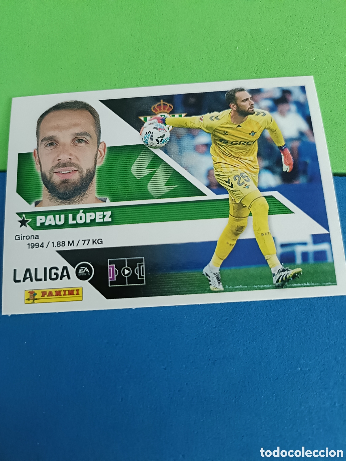 Cromos de f&uacute;tbol: Panini cromos stickers Liga este 2026 2027 26 27 - Betis 4 Pau L&oacute;pez
