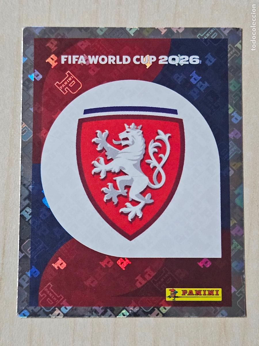 Cromos de f&uacute;tbol: CROMO CZE1 CZE 1 - ESCUDO REPUBLICA CHECA - MUNDIAL FIFA WORLD CUP 2026 STICKER PANINI SIN PEGAR