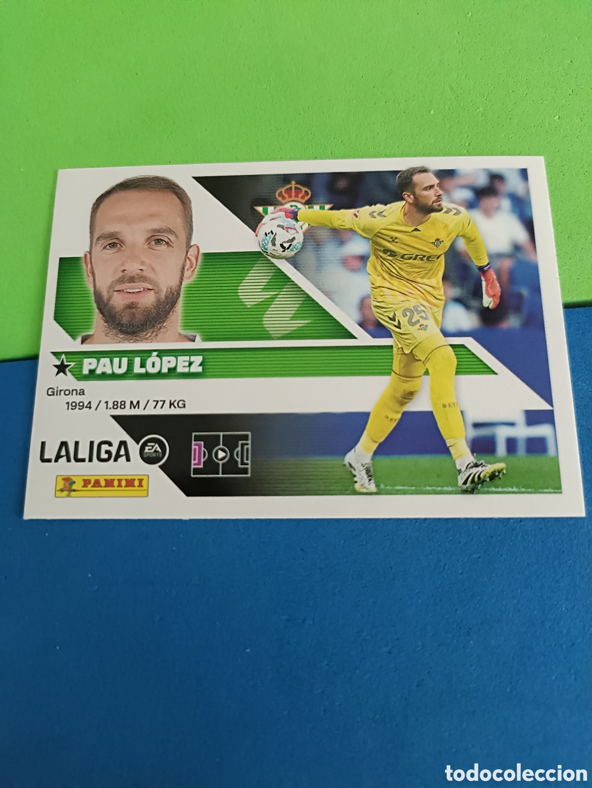 Cromos de f&uacute;tbol: Panini cromos stickers Liga este 2026 2027 26 27 - Betis 4 Pau L&oacute;pez