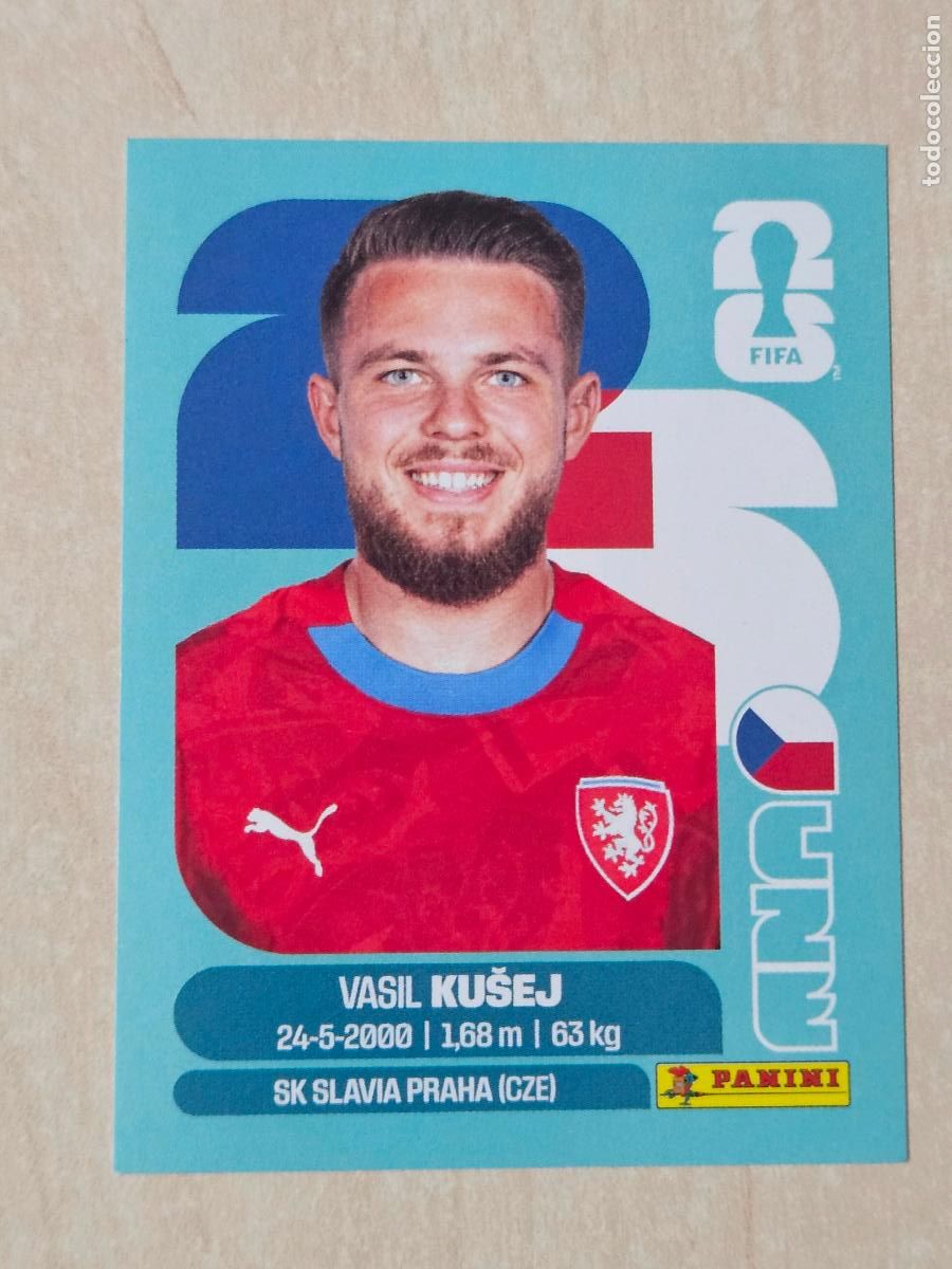 Football Stickers: CROMO CZE16 CZE 16 - KUSEJ REPUBLICA CHECA - MUNDIAL FIFA WORLD CUP 2026 STICKER PANINI SIN PEGAR