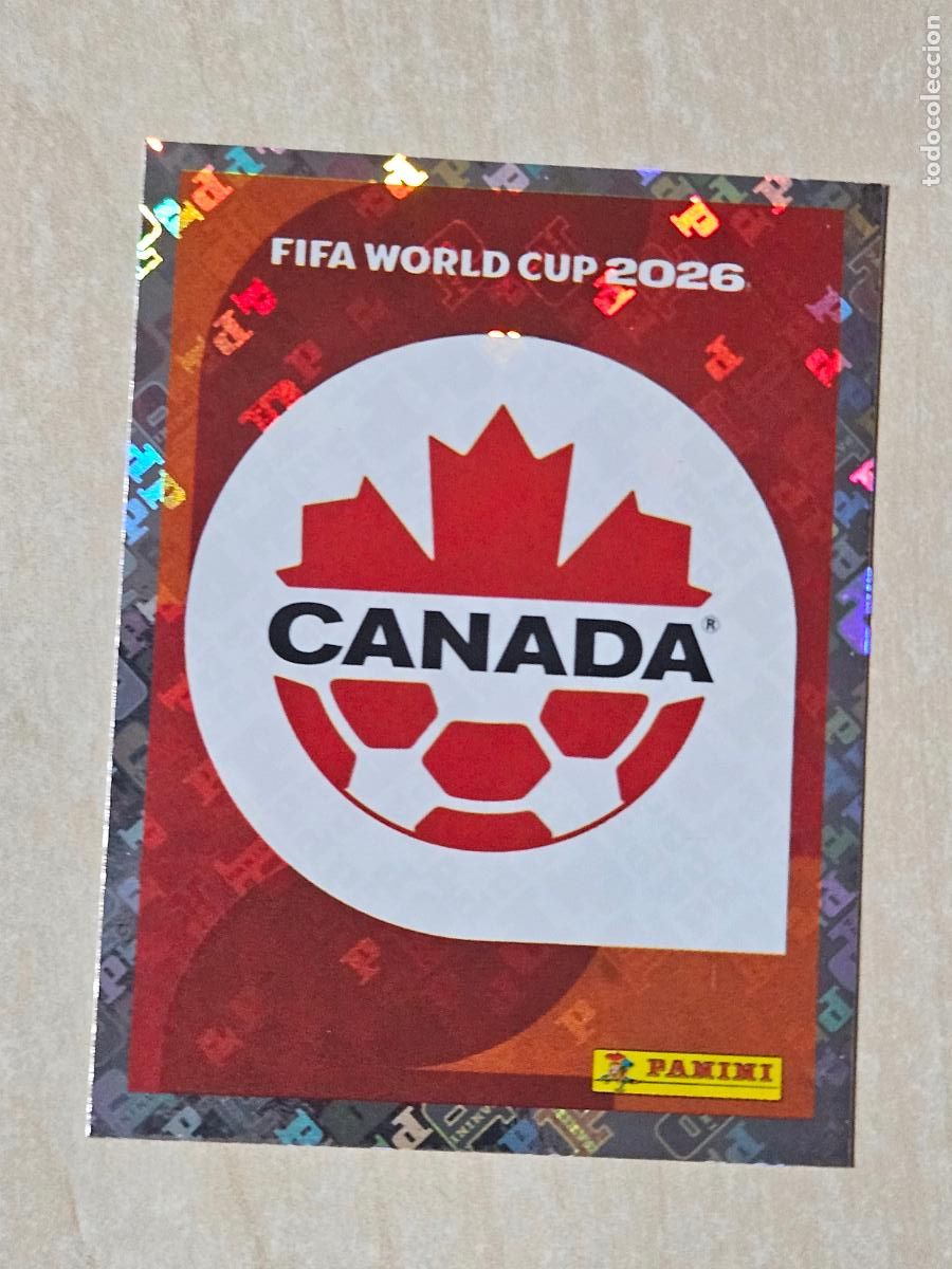 Cartes &agrave; collectionner de Football: CROMO CAN1 CAN 1 - ESCUDO CANADA - MUNDIAL FIFA WORLD CUP 2026 STICKER PANINI SIN PEGAR