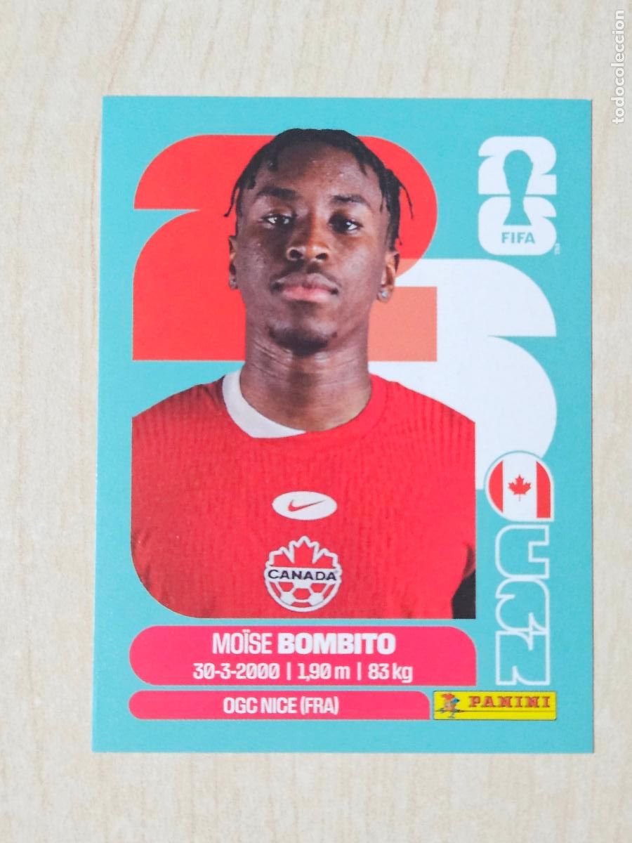 Cromos de f&uacute;tbol: CROMO CAN8 CAN 8 - BOMBITO CANADA - MUNDIAL FIFA WORLD CUP 2026 STICKER PANINI SIN PEGAR