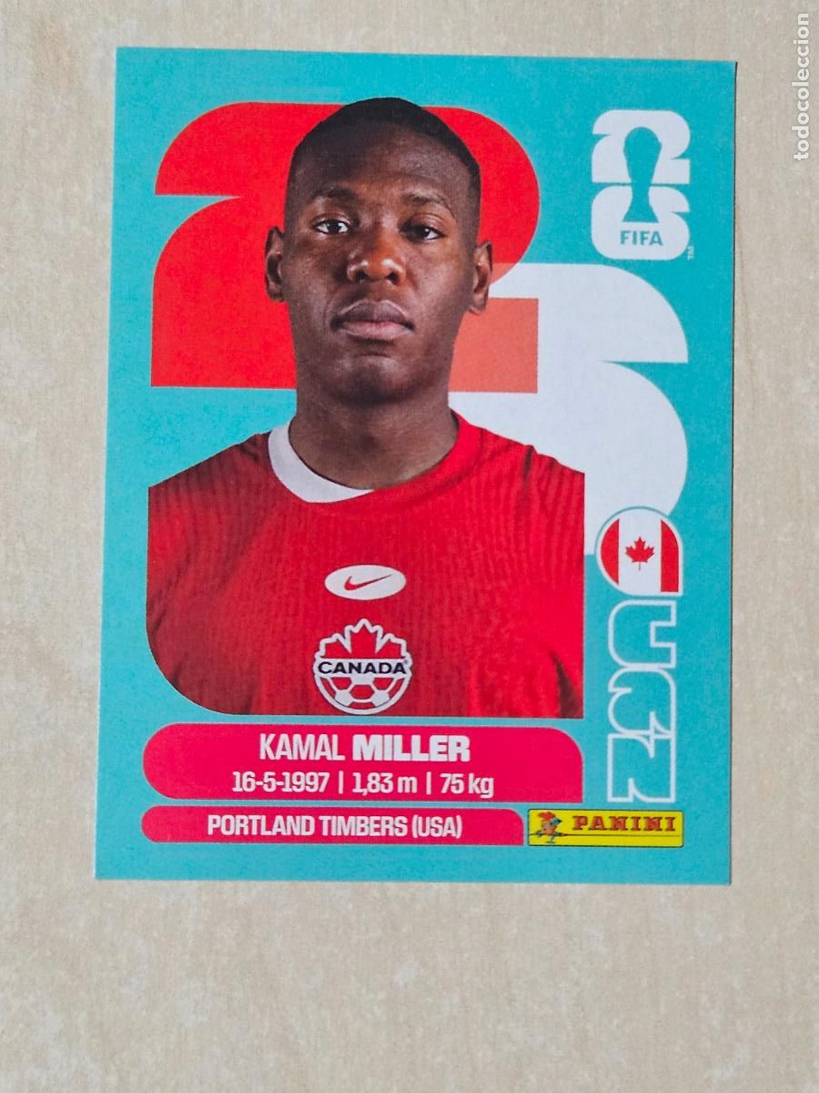 Cromos de f&uacute;tbol: CROMO CAN9 CAN 9 - MILLER CANADA - MUNDIAL FIFA WORLD CUP 2026 STICKER PANINI SIN PEGAR