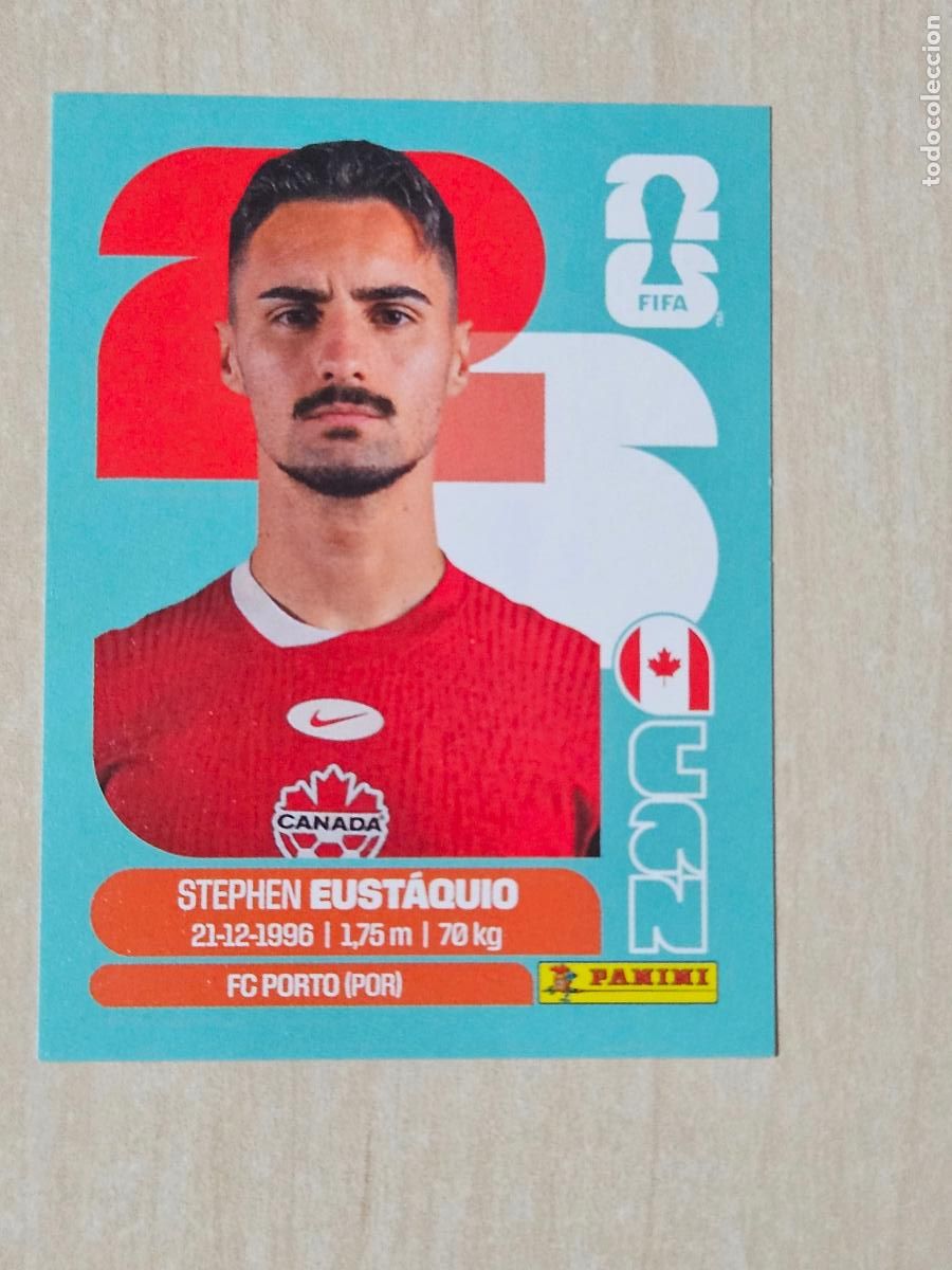 Cromos de f&uacute;tbol: CROMO CAN10 CAN 10 - EUSTAQUIO CANADA - MUNDIAL FIFA WORLD CUP 2026 STICKER PANINI SIN PEGAR