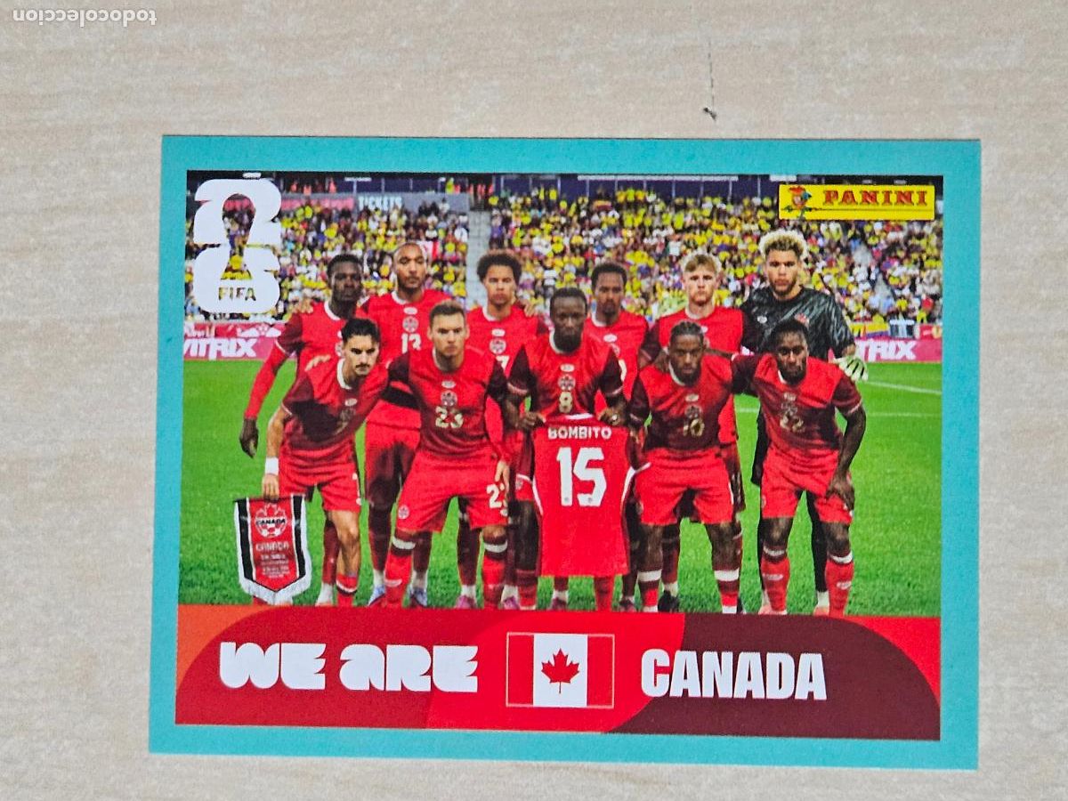 Cromos de f&uacute;tbol: CROMO CAN13 CAN 13 - ALINEACION CANADA - MUNDIAL FIFA WORLD CUP 2026 STICKER PANINI SIN PEGAR