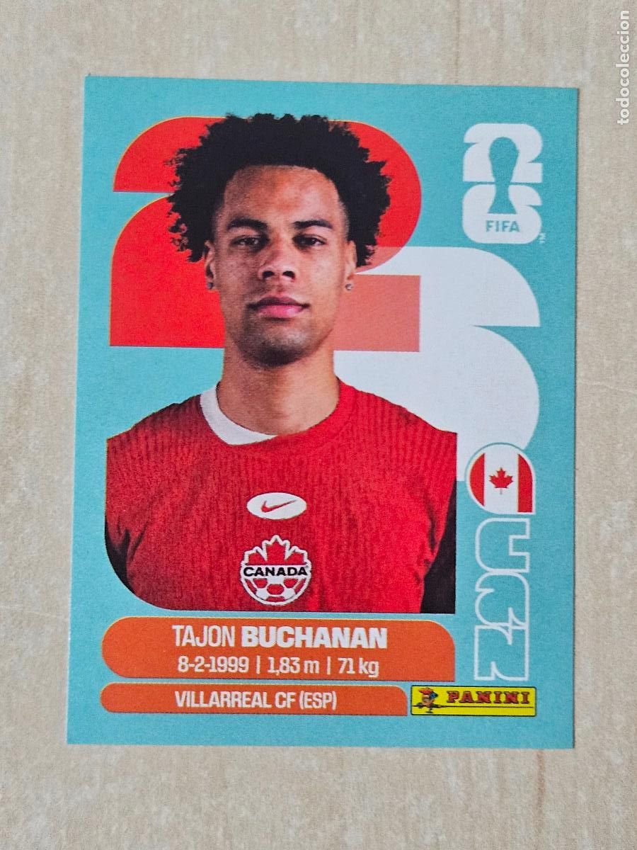 Cromos de f&uacute;tbol: CROMO CAN17 CAN 17 - BUCHANAN CANADA - MUNDIAL FIFA WORLD CUP 2026 STICKER PANINI SIN PEGAR