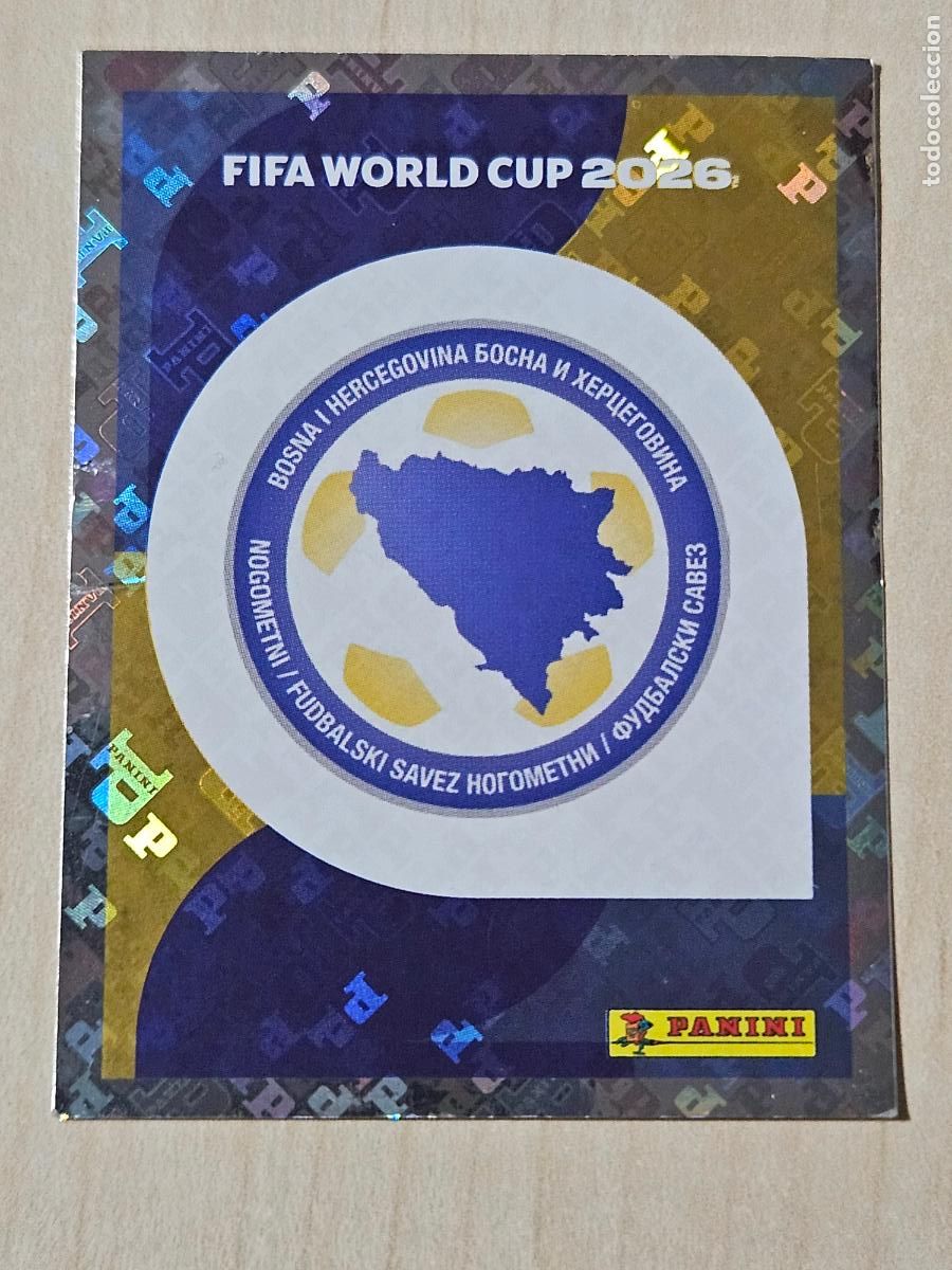 Fu&szlig;ball-Sticker: CROMO BIH1 BIH 1 - ESCUDO BOSNIA HERZEGOVINA - MUNDIAL FIFA WORLD CUP 2026 STICKER PANINI SIN PEGAR