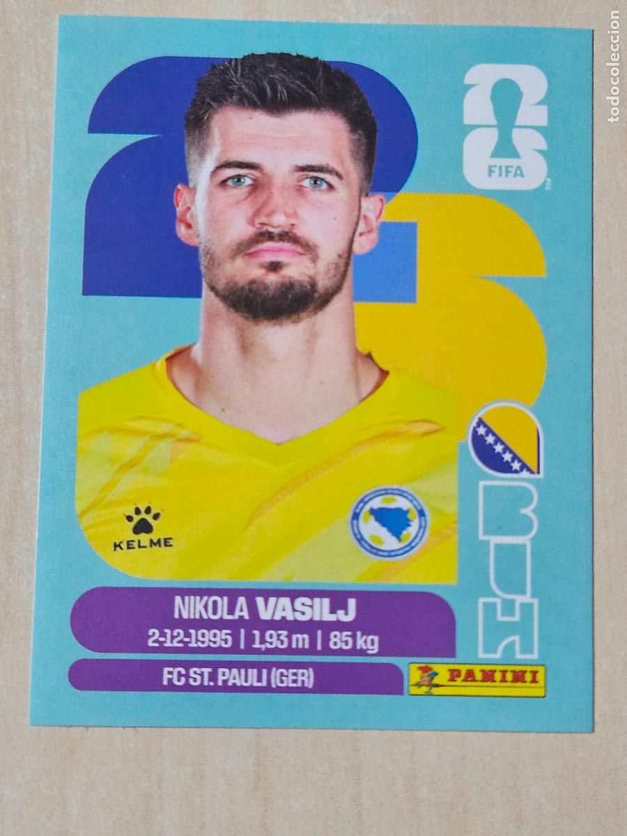 Fu&szlig;ball-Sticker: CROMO BIH2 BIH 2 - VASILJ BOSNIA HERZEGOVINA - MUNDIAL FIFA WORLD CUP 2026 STICKER PANINI SIN PEGAR