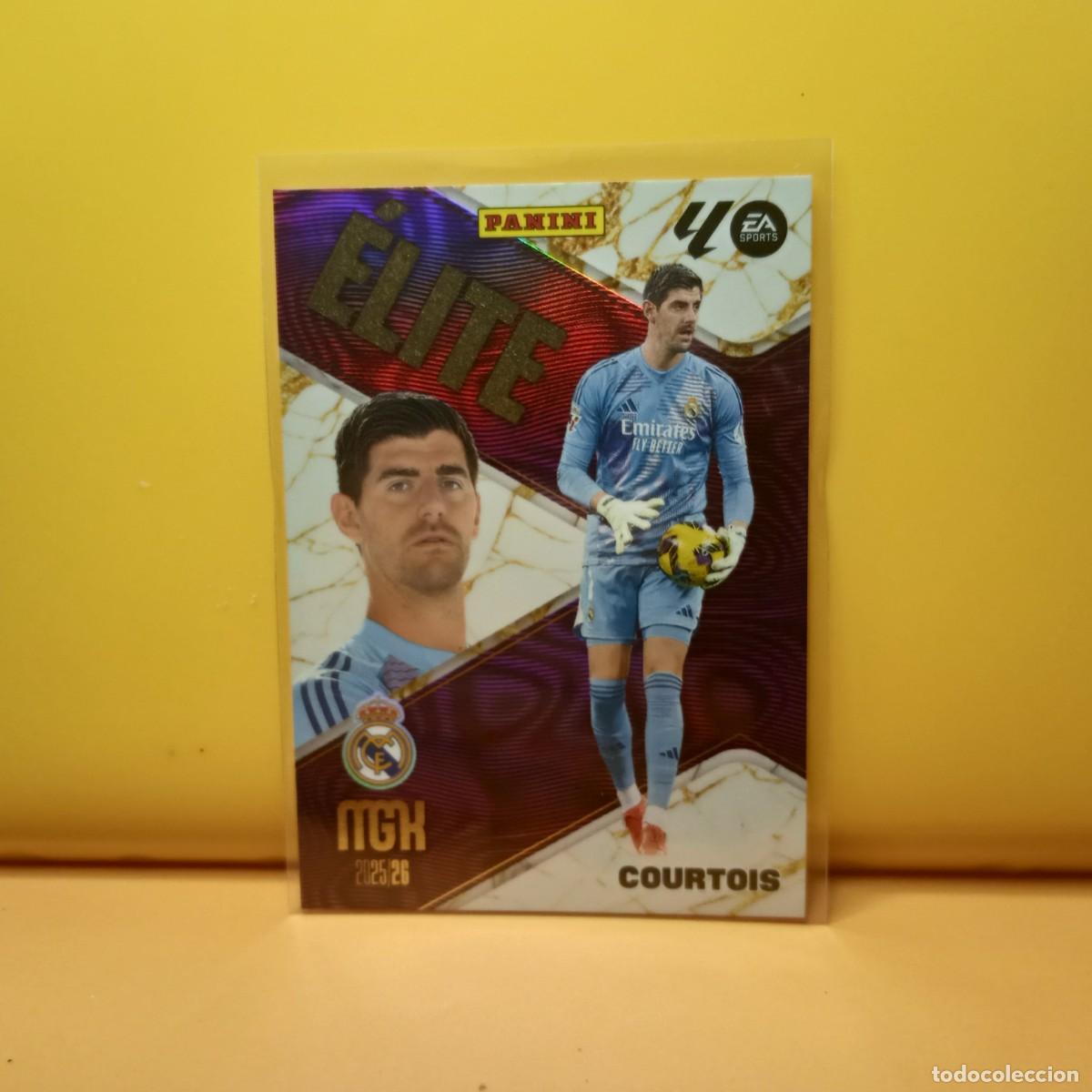 Fu&szlig;ball-Sticker: MEGACRACKS 2025 2026 25 26 (&Eacute;LITE) REAL MADRID COURTOIS 3