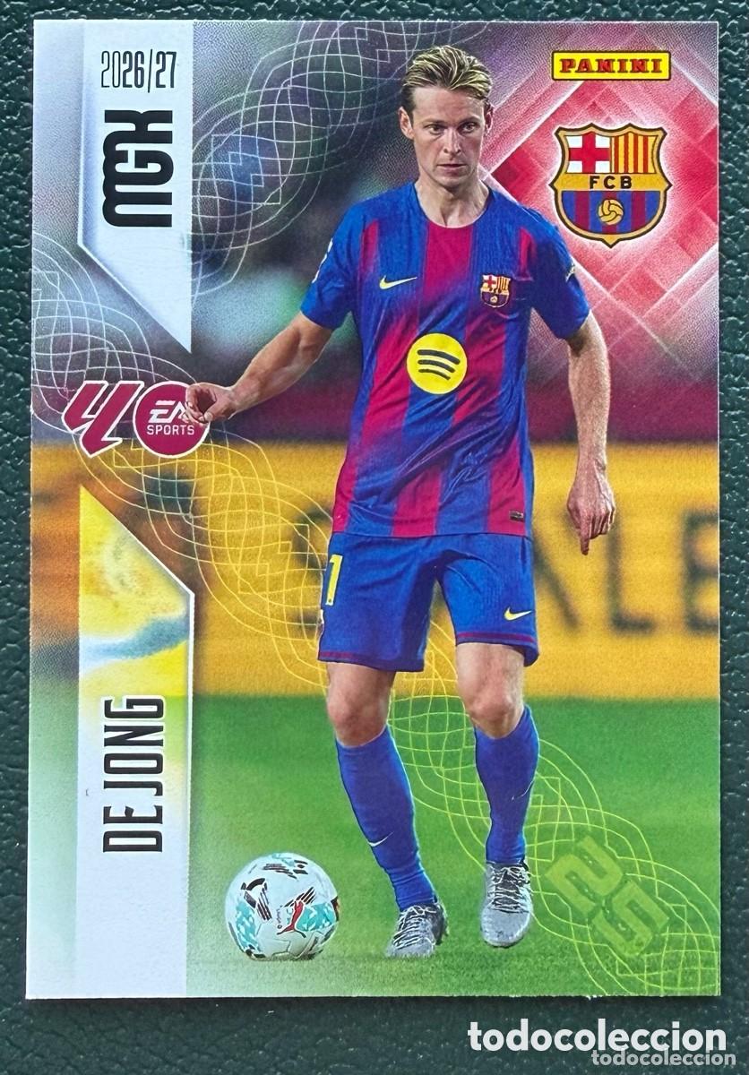 Fu&szlig;ball-Sticker: 82 DE JONG FC BARCELONA FICHAS ALBUM MEGACRACKS 2026 2027 MGK 26 27