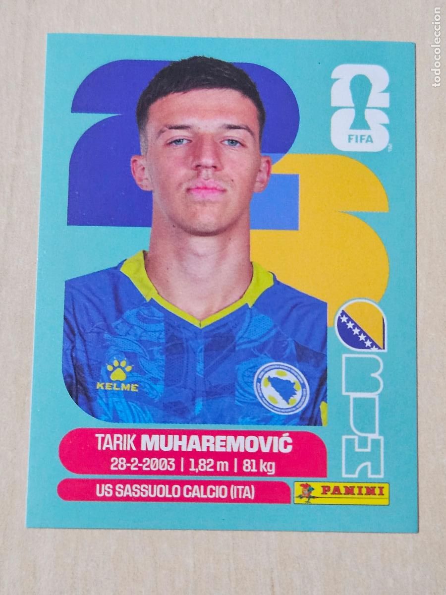 Fu&szlig;ball-Sticker: CROMO BIH5 BIH 5 MUHAREMOVIC BOSNIA HERZEGOVINA MUNDIAL FIFA WORLD CUP 2026 STICKER PANINI SIN PEGAR