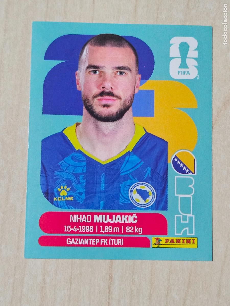 Fu&szlig;ball-Sticker: CROMO BIH6 BIH 6 MIJAKIC BOSNIA HERZEGOVINA MUNDIAL FIFA WORLD CUP 2026 STICKER PANINI SIN PEGAR