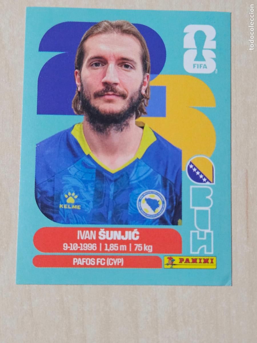 Cromos de f&uacute;tbol: CROMO BIH11 BIH 11 SUNJIC BOSNIA HERZEGOVINA MUNDIAL FIFA WORLD CUP 2026 STICKER PANINI SIN PEGAR