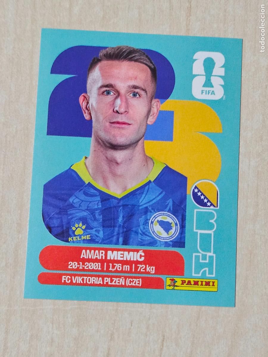 Cromos de f&uacute;tbol: CROMO BIH16 BIH 16 MEMIC BOSNIA HERZEGOVINA MUNDIAL FIFA WORLD CUP 2026 STICKER PANINI SIN PEGAR