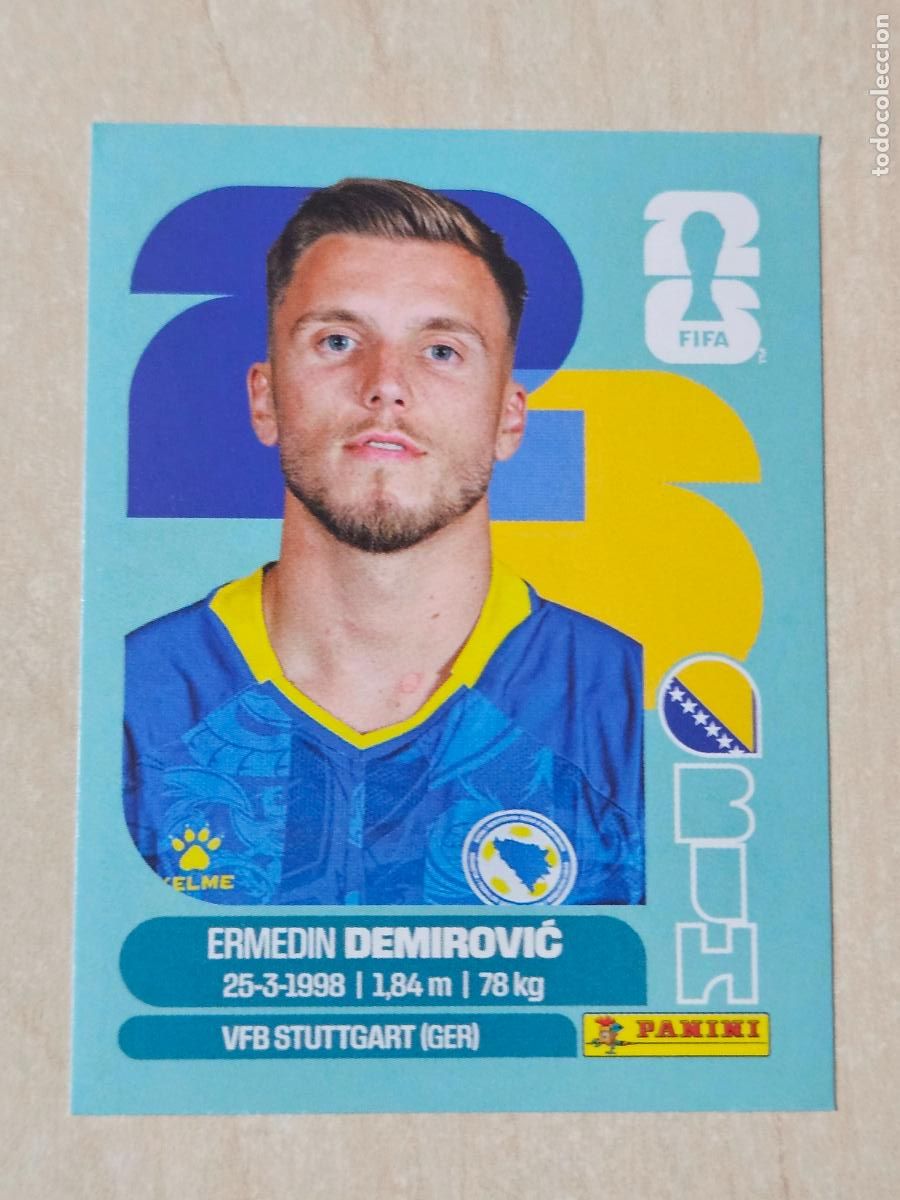 Cromos de f&uacute;tbol: CROMO BIH17 BIH 17 DEMIROVIC BOSNIA HERZEGOVINA MUNDIAL FIFA WORLD CUP 2026 STICKER PANINI SIN PEGAR