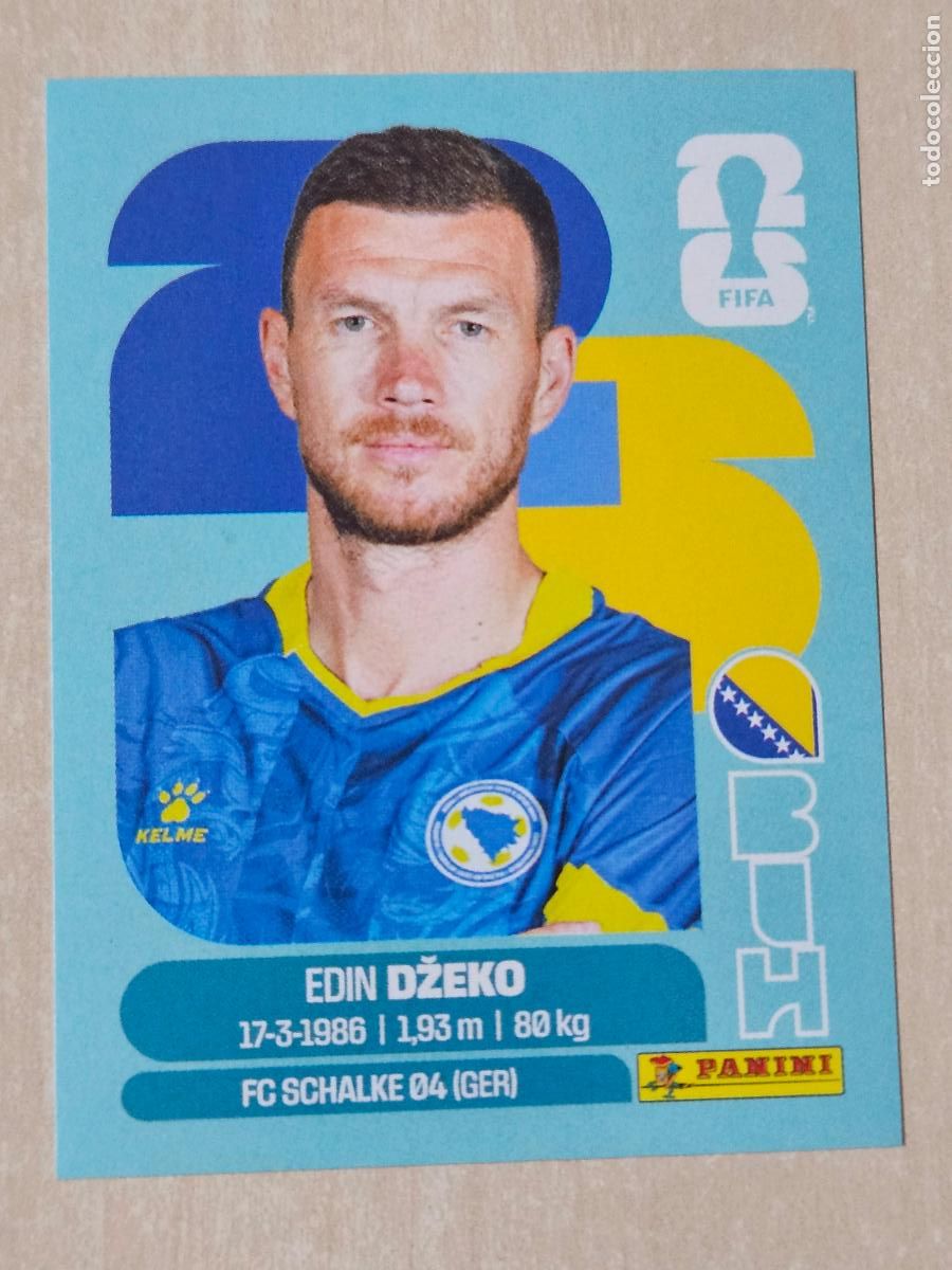 Cromos de f&uacute;tbol: CROMO BIH18 BIH 18 DZEKO BOSNIA HERZEGOVINA MUNDIAL FIFA WORLD CUP 2026 STICKER PANINI SIN PEGAR