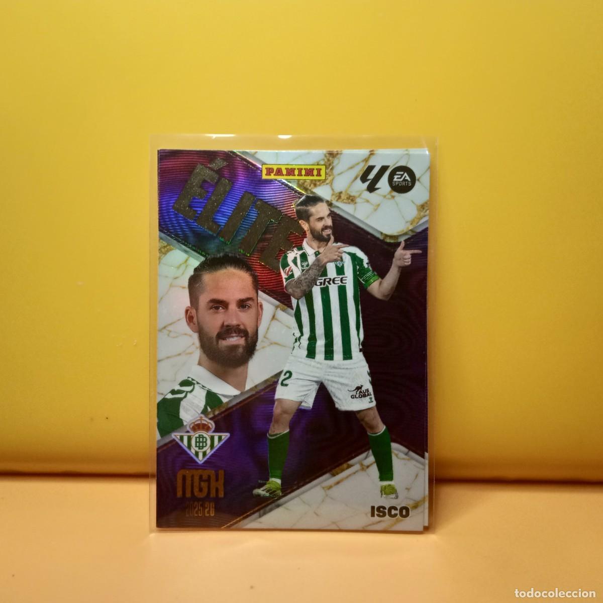 Cromos de f&uacute;tbol: MEGACRACKS 2025 2026 25 26 (&Eacute;LITE) REAL BETIS ISCO 7