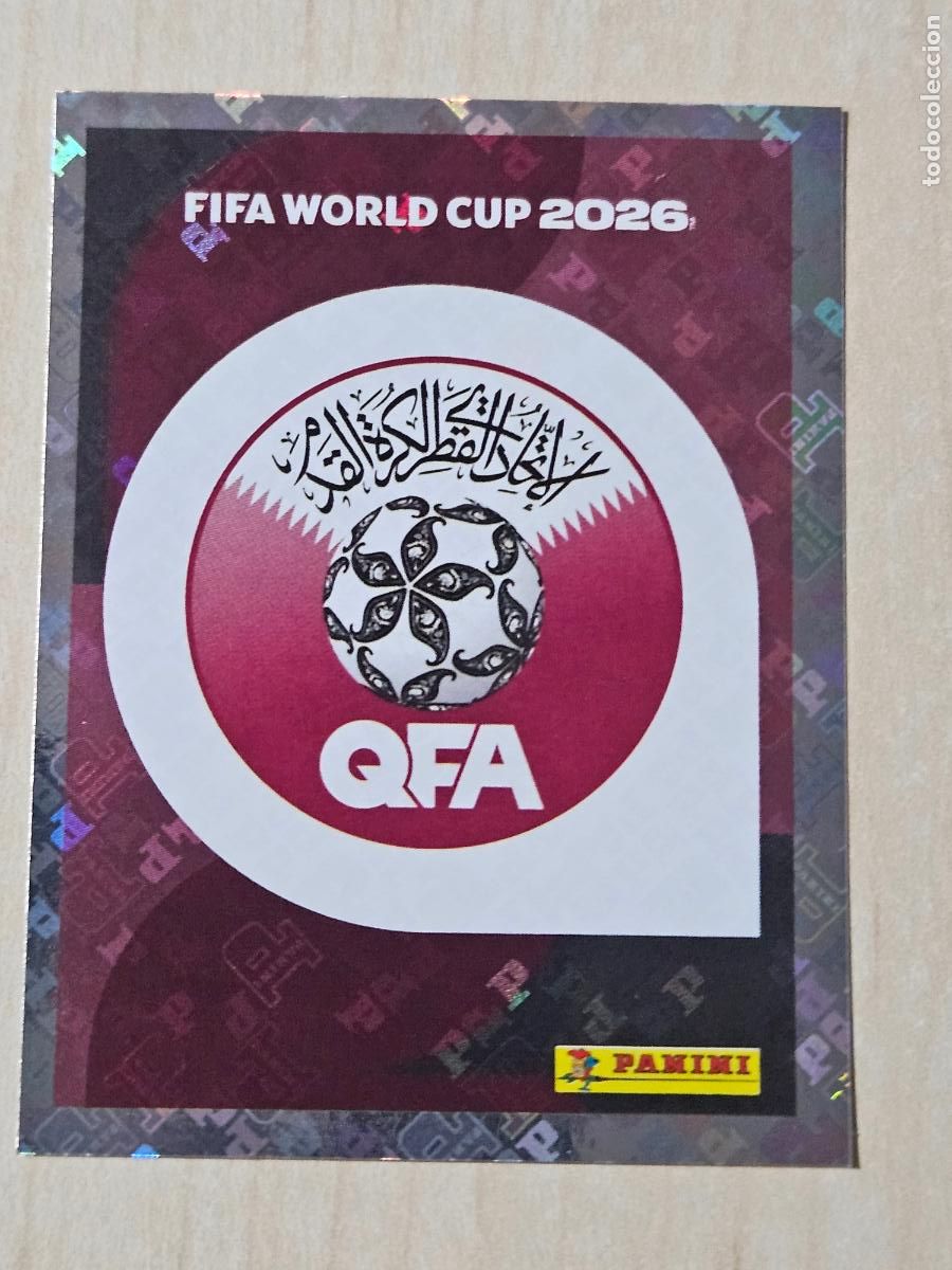 Figurine di Calcio: CROMO QAT1 QAT 1 - ESCUDO QATAR - MUNDIAL FIFA WORLD CUP 2026 STICKER PANINI SIN PEGAR