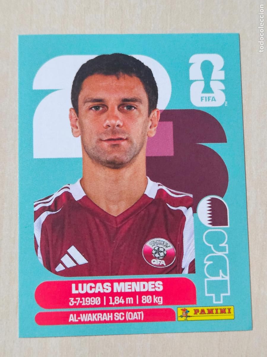 Figurine di Calcio: CROMO QAT4 QAT 4 - LUCAS MENDES QATAR - MUNDIAL FIFA WORLD CUP 2026 STICKER PANINI SIN PEGAR