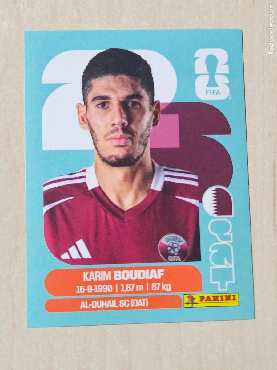 Cromos de f&uacute;tbol: CROMO QAT10 QAT 10 - BOUDIAF QATAR - MUNDIAL FIFA WORLD CUP 2026 STICKER PANINI SIN PEGAR