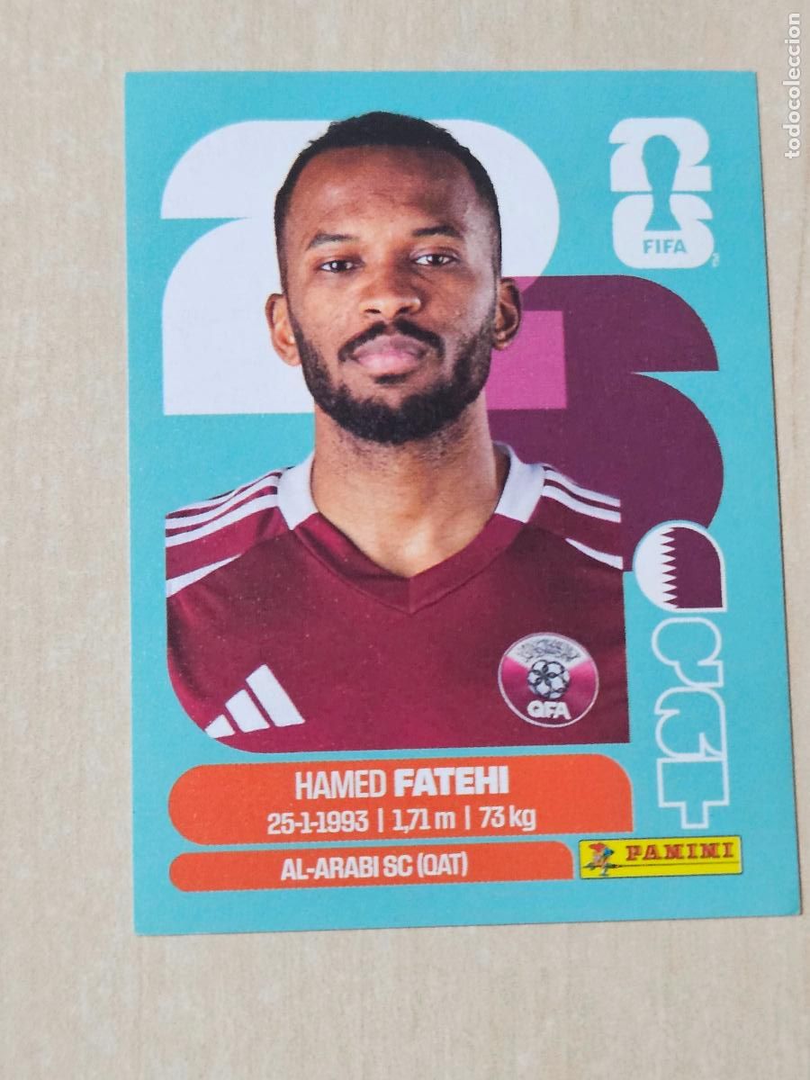Cromos de f&uacute;tbol: CROMO QAT12 QAT 12 - FATEHI QATAR - MUNDIAL FIFA WORLD CUP 2026 STICKER PANINI SIN PEGAR