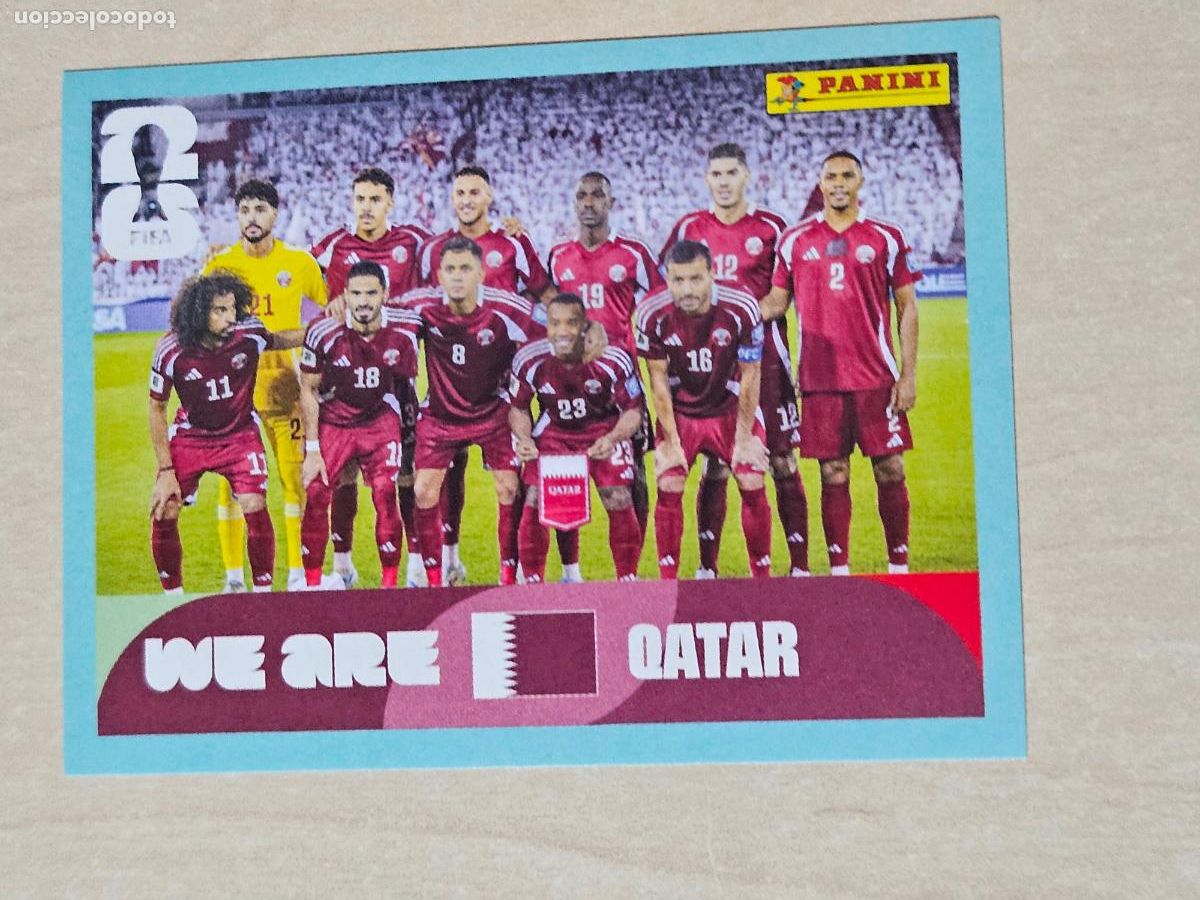 Cromos de f&uacute;tbol: CROMO QAT13 QAT 13 - ALINEACION QATAR - MUNDIAL FIFA WORLD CUP 2026 STICKER PANINI SIN PEGAR