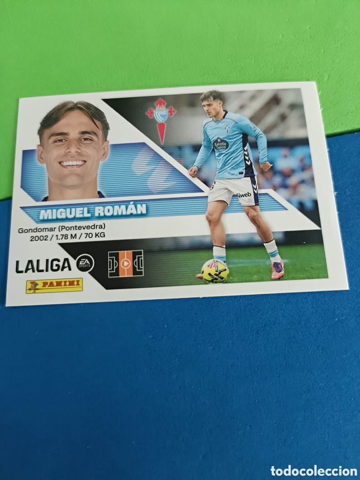 Cromos de f&uacute;tbol: Panini cromos stickers Liga este 2026 2027 26 27 - Celta Vigo 12 Miguel Rom&aacute;n