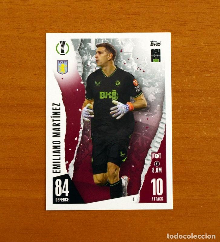 Cromos de f&uacute;tbol: Aston Villa - N&ordm; 2 Emiliano Mart&iacute;nez - Topps Match Attax Trading Card Game 2024-2025-24-25