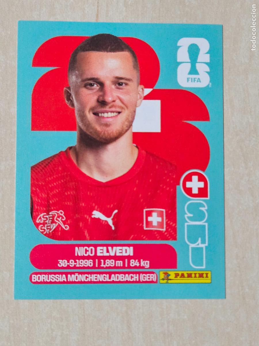 Cromos de f&uacute;tbol: CROMO SUI6 SUI 6 - ELVEDI SUIZA - MUNDIAL FIFA WORLD CUP 2026 STICKER PANINI SIN PEGAR