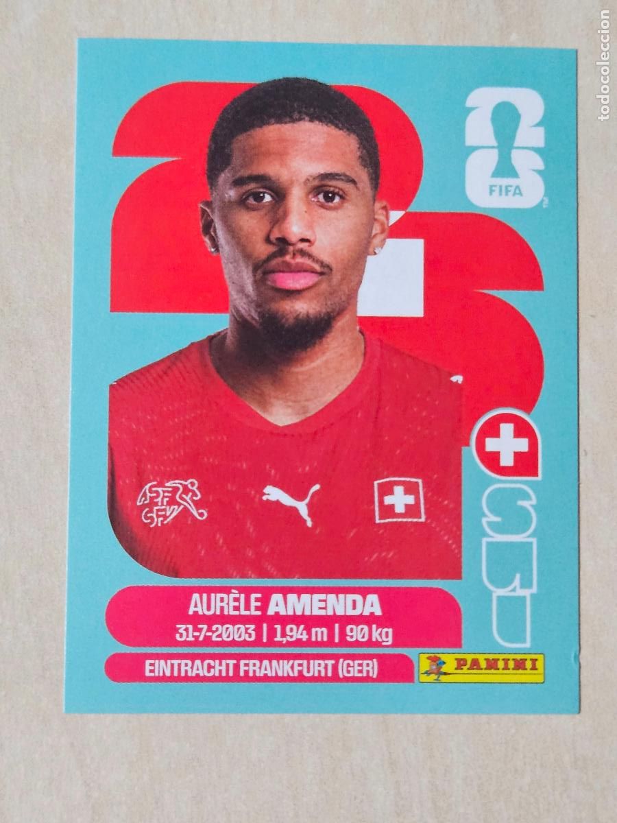 Cromos de f&uacute;tbol: CROMO SUI7 SUI 7 - AMENDA SUIZA - MUNDIAL FIFA WORLD CUP 2026 STICKER PANINI SIN PEGAR