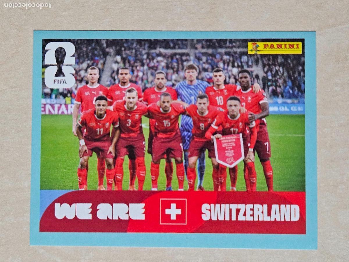 Cartes &agrave; collectionner de Football: CROMO SUI13 SUI 13 - ALINEACION SUIZA - MUNDIAL FIFA WORLD CUP 2026 STICKER PANINI SIN PEGAR