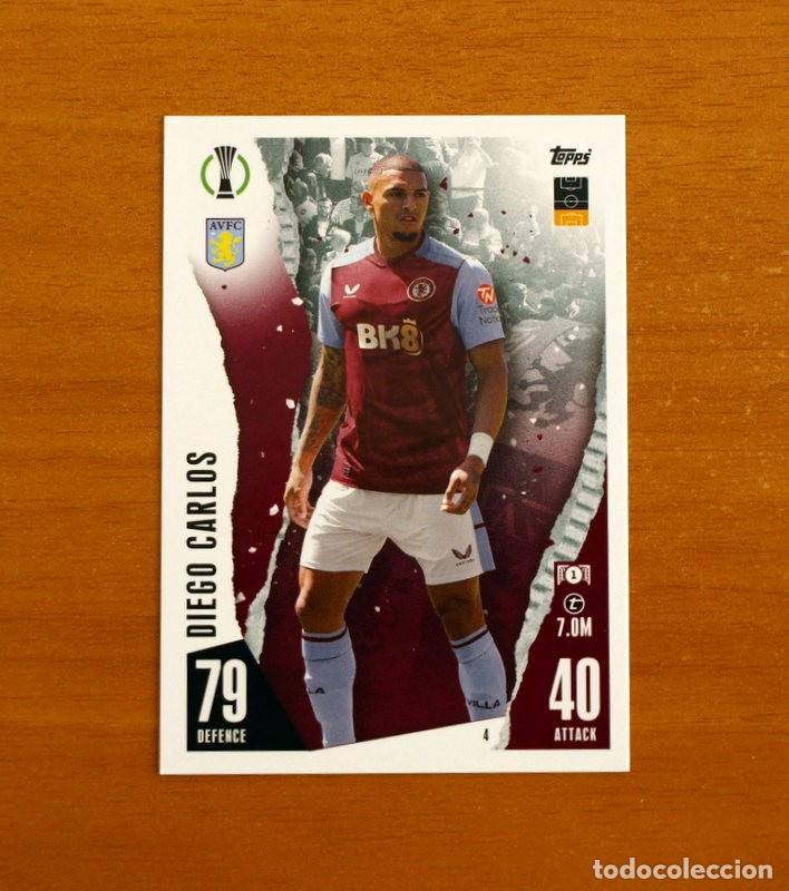 Cromos de f&uacute;tbol: Aston Villa - N&ordm; 4 Diego Carlos - Topps Match Attax Trading Card Game 2023-2024-23-24