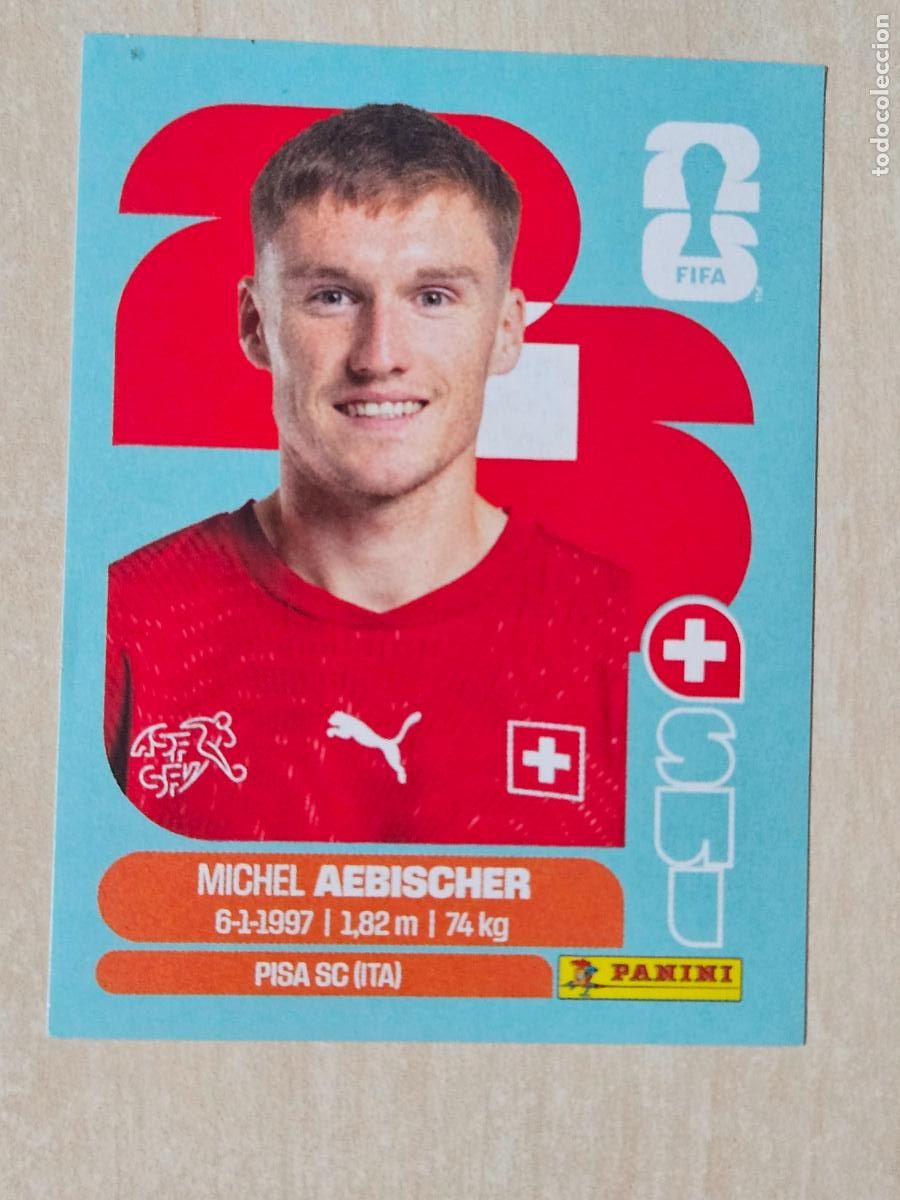 Cromos de f&uacute;tbol: CROMO SUI16 SUI 16 - AEBISCHER SUIZA - MUNDIAL FIFA WORLD CUP 2026 STICKER PANINI SIN PEGAR
