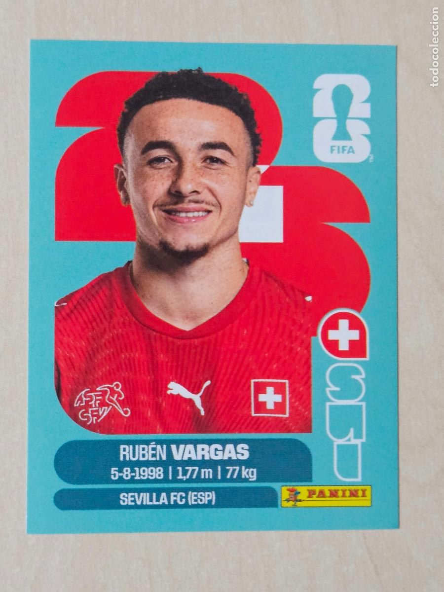 Cromos de f&uacute;tbol: CROMO SUI18 SUI 18 - VARGAS SUIZA - MUNDIAL FIFA WORLD CUP 2026 STICKER PANINI SIN PEGAR